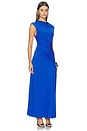 view 2 of 3 Acacia Draped Jersey Midi Dress in Royal Blue