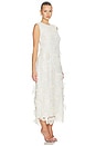 view 2 of 4 ROBE MIDI EN DENTELLE DAHLIA in White