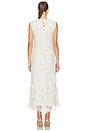 view 3 of 4 ROBE MIDI EN DENTELLE DAHLIA in White