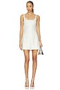 view 1 of 4 Ziva Sleeveless Embellished Mini Dress in White