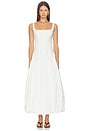 view 1 of 3 Hally Cotton Bubble Midi Dress in White