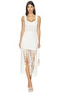 view 1 of 4 Jasmine Scalloped Knit Midi Dress in Ivory