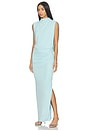 view 1 of 3 Vale Draped Jersey Midi Dress in Pool