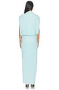 view 3 of 3 Vale Draped Jersey Midi Dress in Pool