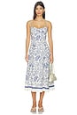 view 1 of 3 VESTIDO MIDI BUSTIER ANALISE in Blueberry