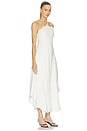 view 2 of 4 ROBE GILLIAN EMBROIDERED LINEN MIDI in White