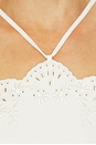 view 4 of 4 ROBE GILLIAN EMBROIDERED LINEN MIDI in White