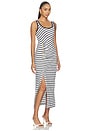 view 2 of 4 VESTIDO BECKER COTTON JERSEY MIDI in Midnight Stripe