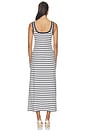 view 3 of 4 VESTIDO BECKER COTTON JERSEY MIDI in Midnight Stripe