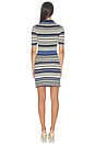 view 3 of 4 Lira Polo Wrap Mini Dress in Midnight Multi