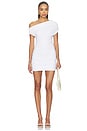 view 1 of 3 Lysa Draped Mini Dress in White