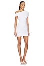 view 2 of 3 Lysa Draped Mini Dress in White
