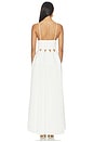 view 3 of 3 VESTIDO DE NOCHE SIN MANGAS SELENE in White