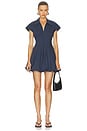 view 1 of 3 Lirinne Short Sleeve Mini Bubble Dress in Midnight