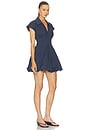 view 2 of 3 Lirinne Short Sleeve Mini Bubble Dress in Midnight