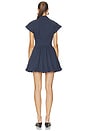 view 3 of 3 Lirinne Short Sleeve Mini Bubble Dress in Midnight