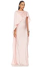 view 2 of 3 Izel Cape Gown in Bubblegum