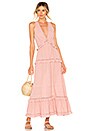 view 1 of 3 Embroidered Ruffle Tank Dress in Rose