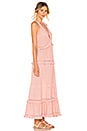 view 2 of 3 Embroidered Ruffle Tank Dress in Rose