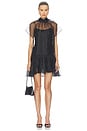 view 1 of 4 ROBE COURTE TAILLE BASSE BEAUX  in Black