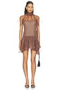 view 1 of 3 Beaux Tiered Mini Dress in Coffee