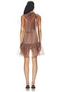 view 3 of 3 Beaux Tiered Mini Dress in Coffee