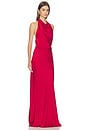 view 2 of 3 Reannon Draped Gown in Lipstick