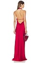 view 3 of 3 Reannon Draped Gown in Lipstick