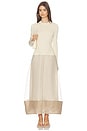 view 1 of 3 Maril Long Sleeve Dress in Oyster