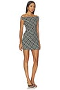 view 2 of 4 Wells Off-shoulder Mini Dress in Everglade Plaid