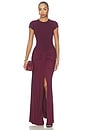 view 1 of 3 Matilde Short Sleeve Gown in Fig