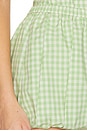 view 6 of 6 Bubble Short in Lime Gingham