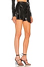 view 2 of 4 Mari Vegan Leather Tie Waist Short in Black