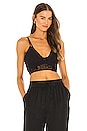 view 1 of 4 Teegan Corded Lace Layered Bra in Black