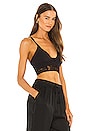 view 2 of 4 Teegan Corded Lace Layered Bra in Black