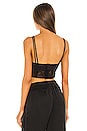 view 3 of 4 Teegan Corded Lace Layered Bra in Black