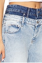 view 6 of 6 Kove Double Waistband Jean in Two Tone Del Mar