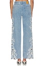 view 4 of 6 Porter Embroidered Denim Pant in Light Indigo