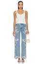 view 5 of 6 Porter Embroidered Denim Pant in Light Indigo