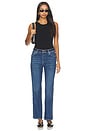 view 6 of 6 JEAN TAILLE HAUTE AMELIA  in Dark Indigo