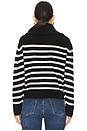 view 3 of 4 Landry Sweater in Black Ivory Stripe