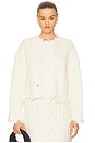 view 1 of 4 Feliz Cropped Sweater in Ivory