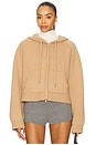 view 1 of 4 Dakota Cropped Hoodie in Camel