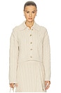 view 2 of 5 Virginia Cropped Cardigan in Sand