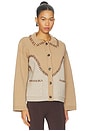 view 3 of 5 Chesney Oversized Cardigan in Camel Multi