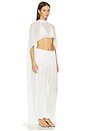 view 2 of 3 Genoa Sheer Jersey Cape in Ivory