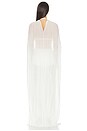 view 3 of 3 Genoa Sheer Jersey Cape in Ivory