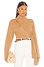 view 1 of 4 Amaris Wrap Sweater in Camel