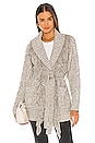 view 1 of 5 Margaret Fringe Shawl Cardigan in Grey Melange