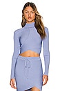 view 1 of 4 CUELLO VUELTO CAMILA in Periwinkle